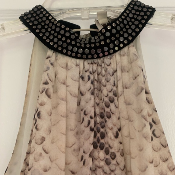 Haute Hippie Snake Print Halter Mini Dress - Picture 5 of 9